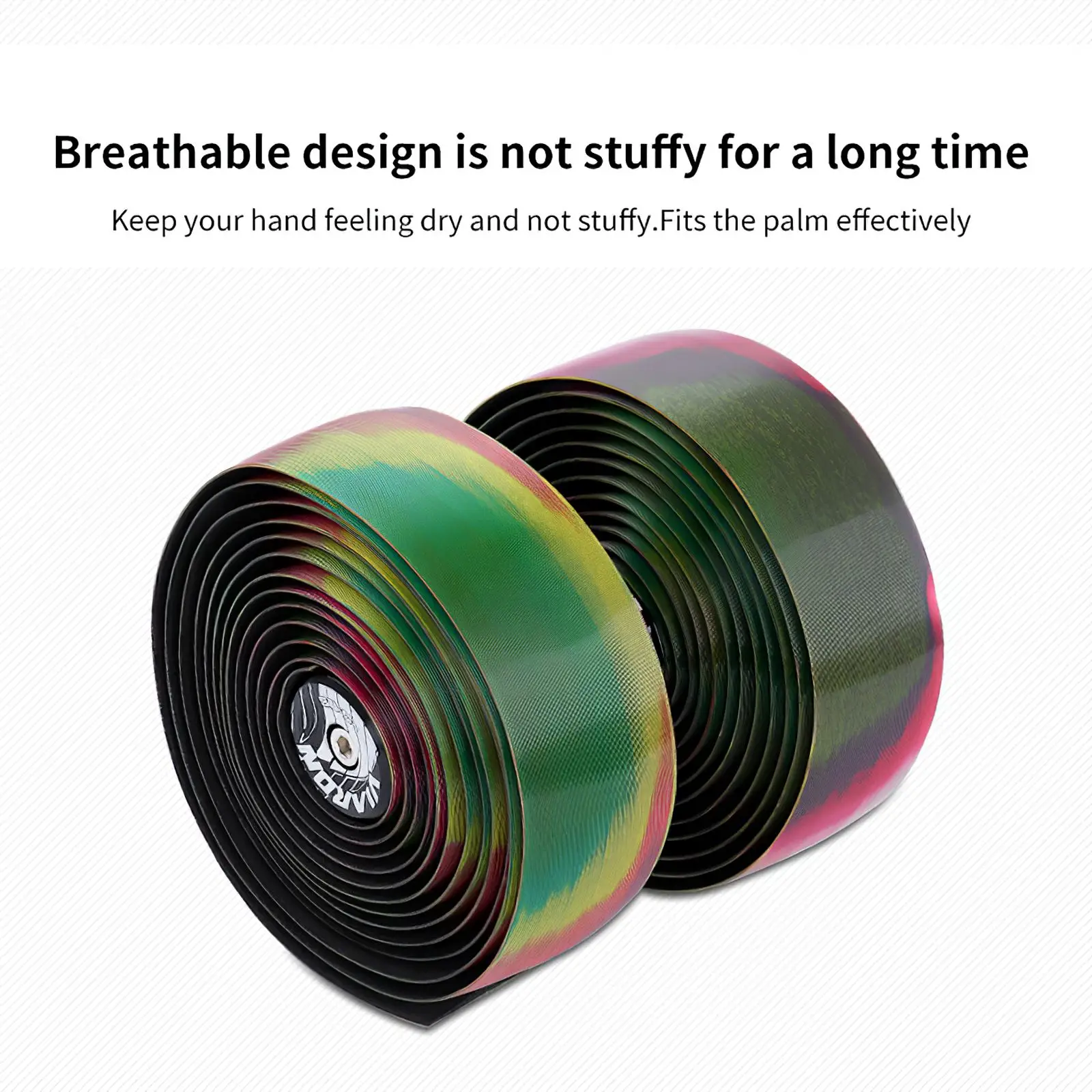 5D градиент Цвет ремень руля анти скольжения для шоссейного велосипеда из