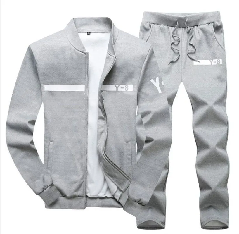 

Men's Tracksuits Fashion Sportswear Plus Size Striped Spring Autumn Jogger Sporting Suit Men Sweat Suits Tracksuits Set M-8XL
