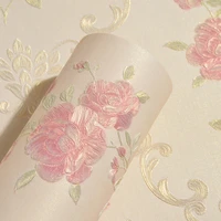 3d stereoscopic flower pastoral non woven thickened wallpaper wall covering roll wall papers home decor living room bedroom wall