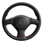 Чехол рулевого колеса автомобиля ручной работы мягкая черная искусственная кожа для Subaru Legacy, автомобильные аксессуары, брелок для автомобиля Subaru 2004 Saab 9-2X 2005 2006