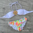 Женский купальник 2019 Biquini купальный костюм Secret Diamond Crystal белый кружевной комплект бикини из сетчатого материала купальники бренд