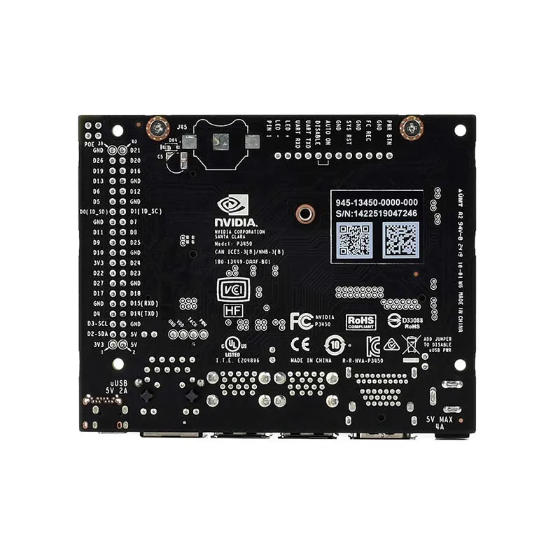 Плата для разработки искусственного интеллекта NVIDIA Jetson Nano B01 AI 2CH CSI | Компьютеры и