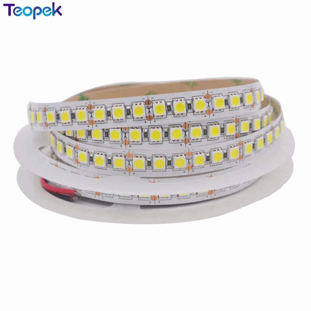 5050 Светодиодная лента 120 светодиодный s/m Однорядный теплый белый/RGB DC12V 5 м 600 светодиодный IP20 IP65 IP67 водонепроницаемый гибкий светодиодный свет