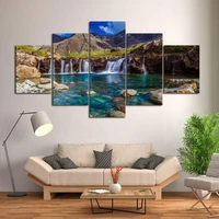 5 piece wall art canvas landscape mountain lake poster modern home decor prints living room bedroom wall decoration paintings