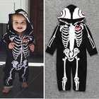 Комбинезон детский, на молнии, с капюшоном, для Хэллоуина