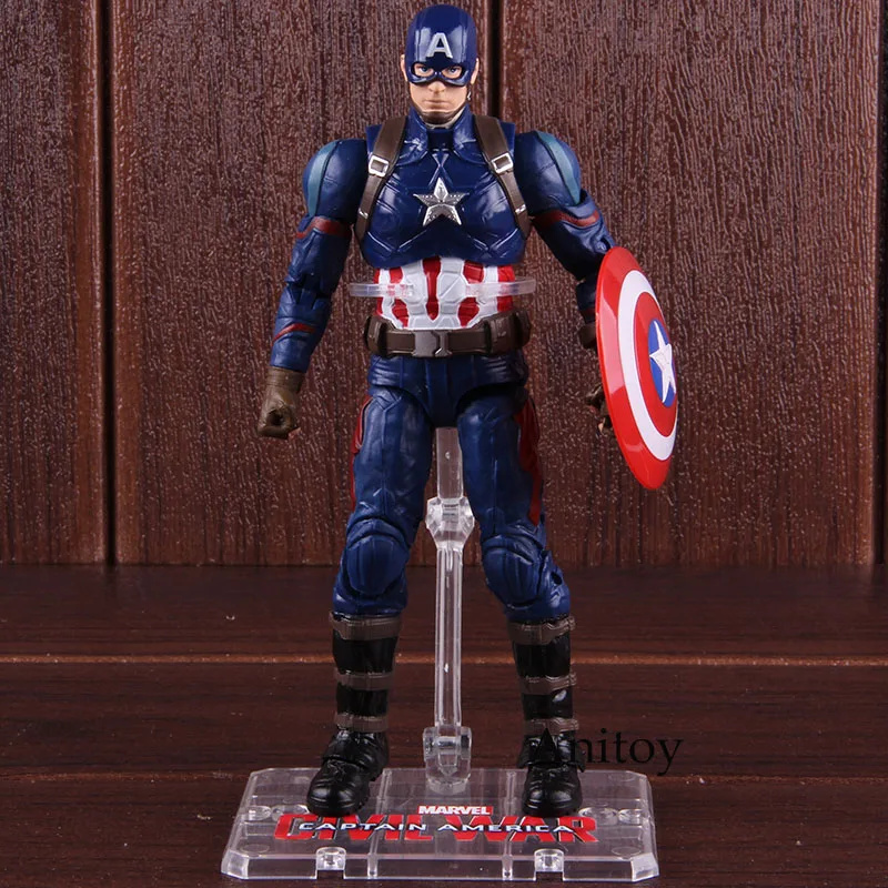 Фигурки Marvel, Капитан Америка 3, игрушки из серии «Civil War», Капитан Америка, ПВХ, Коллекционная модель, игрушки для мальчиков