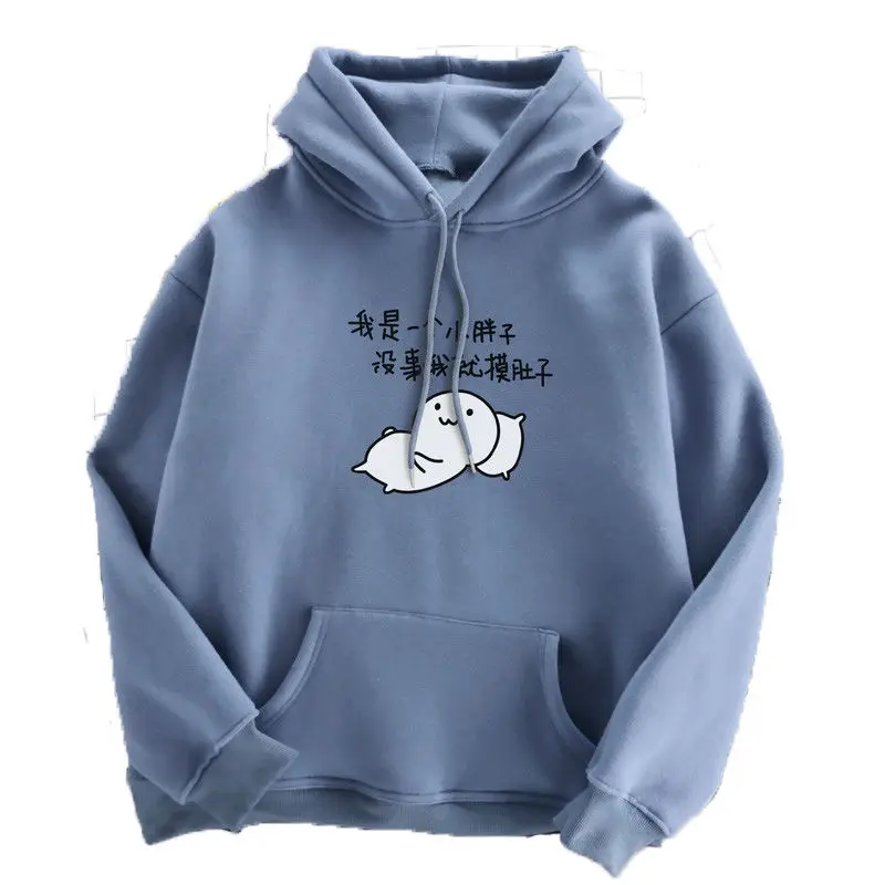 

Autumn and winter 2021 Hoodie women's casual cashmere Korean round neck Pullover lazy wind Plush coat 3321