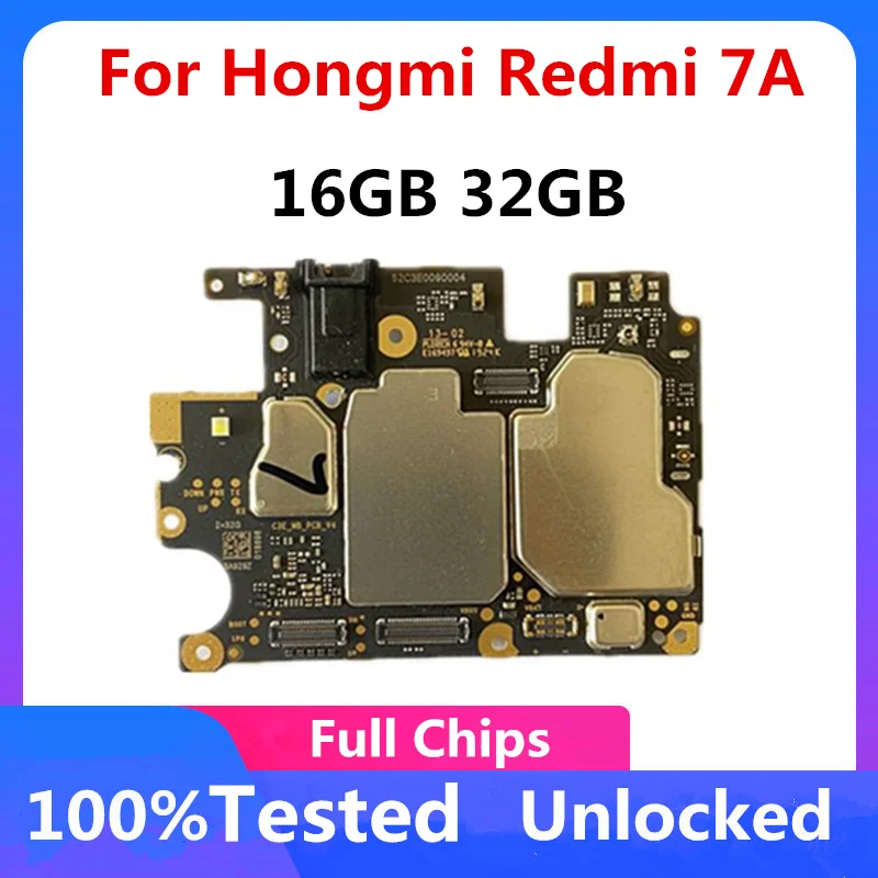 Материнская плата для Xiaomi Redmi 7A оригинальная разблокированная материнская Hongmi с