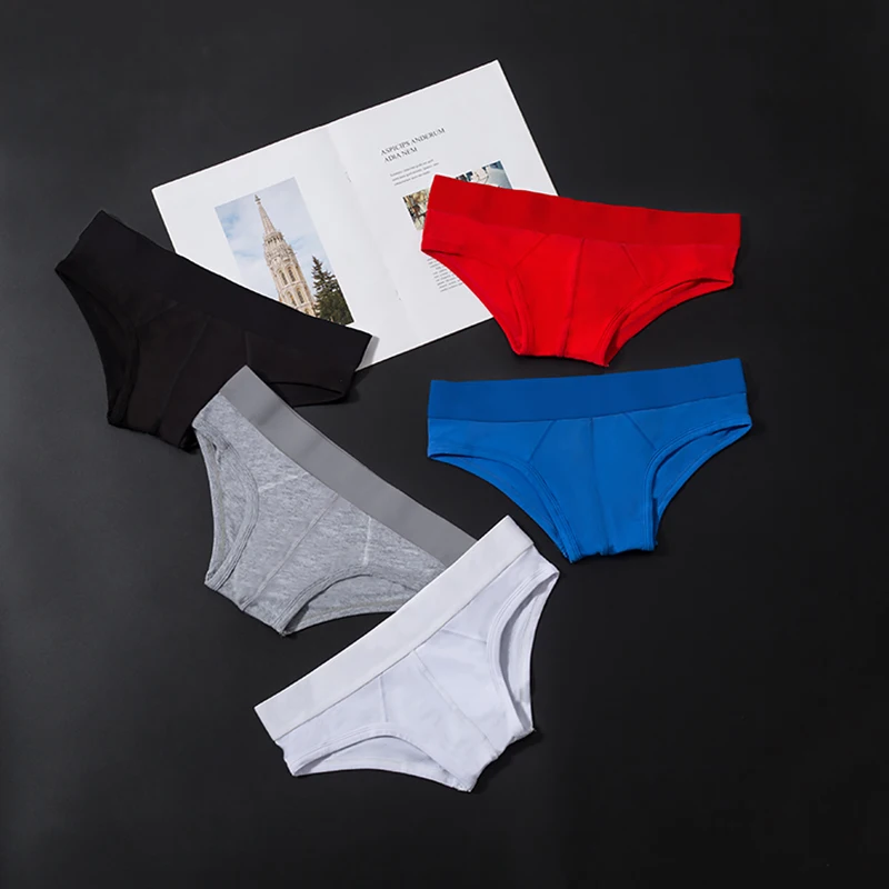 

Brand Sexy Men Briefs Cotton Men Underwear Male Panties Cueca Tanga Breathable U Convex Comfortable Underpants