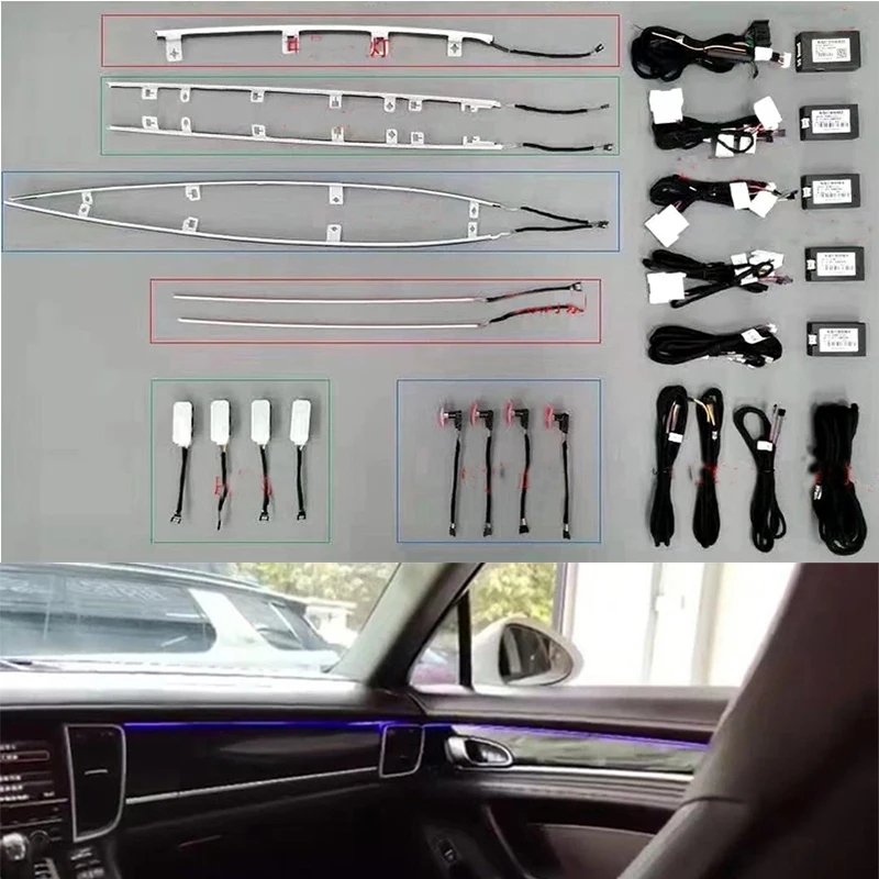 

Подходит для Porsche panamera 2010-2016, ЖК-панель, управление экраном, Внутренний дверной окружающий свет, окружающий свет