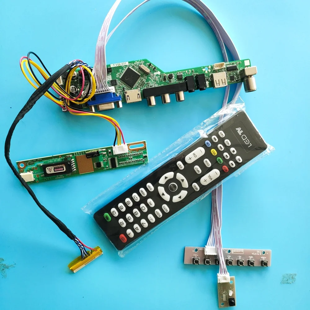 

for LP133WX1(TL)(N2) Driver Board 30pin VGA AV TV Controller USB Module Digital Signal 1 lamps 13.3" New 1280X800