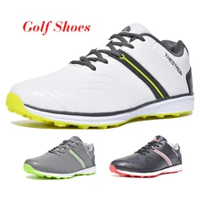 New Men Golf Shoes Waterproof Spikeless/Non-slip Golf Sneakers Lightweight Sport Trainers