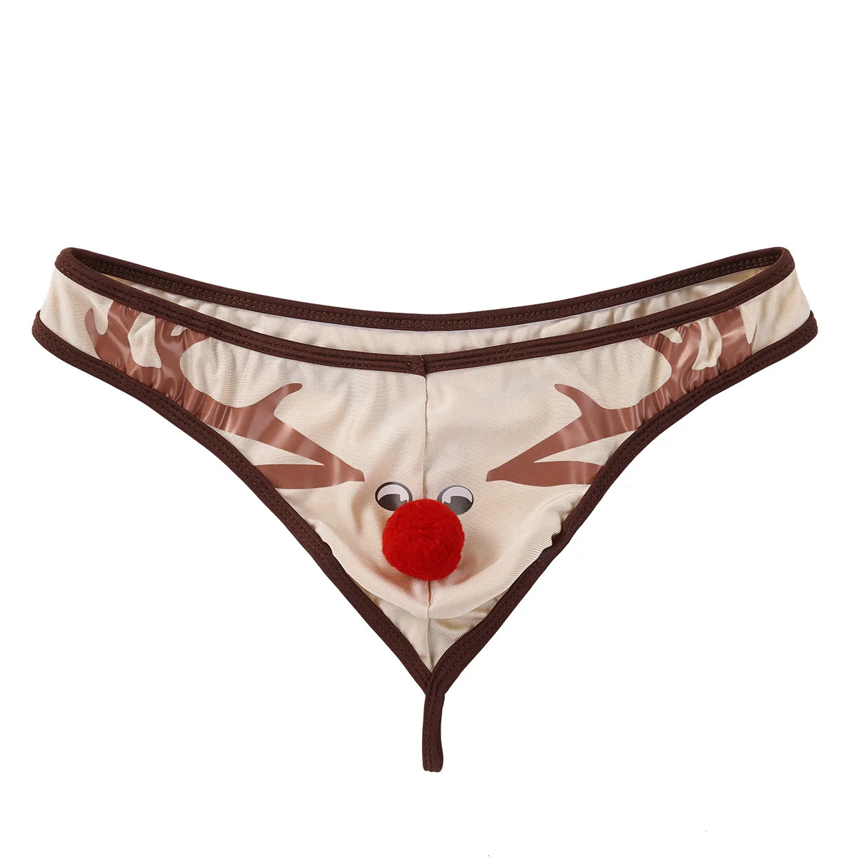 Сексуальное нижнее белье сексуальные мужские трусы с рождественским оленем
