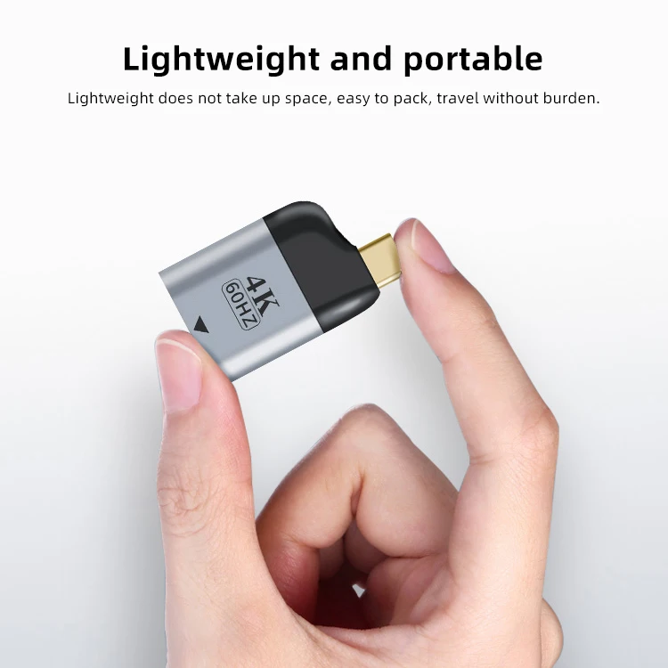 Переходник с USB Type C на HDMI-совместимый адаптер 4K штекер гнездо VGA DP 8K кабельный