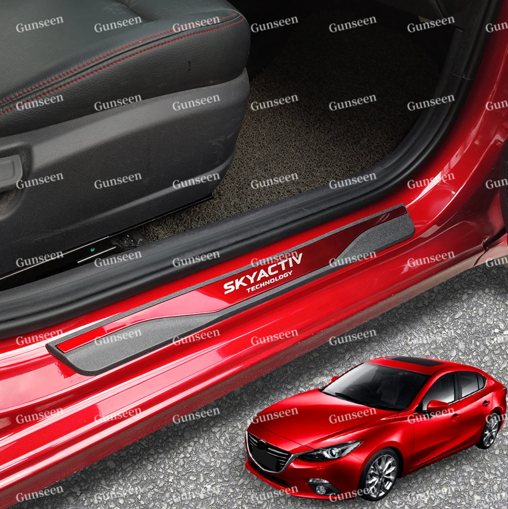 Для Mazda 2020 2021 CX5 Cx30 2 6 3 пороговая накладка протектор Авто Стайлинг Аксессуары