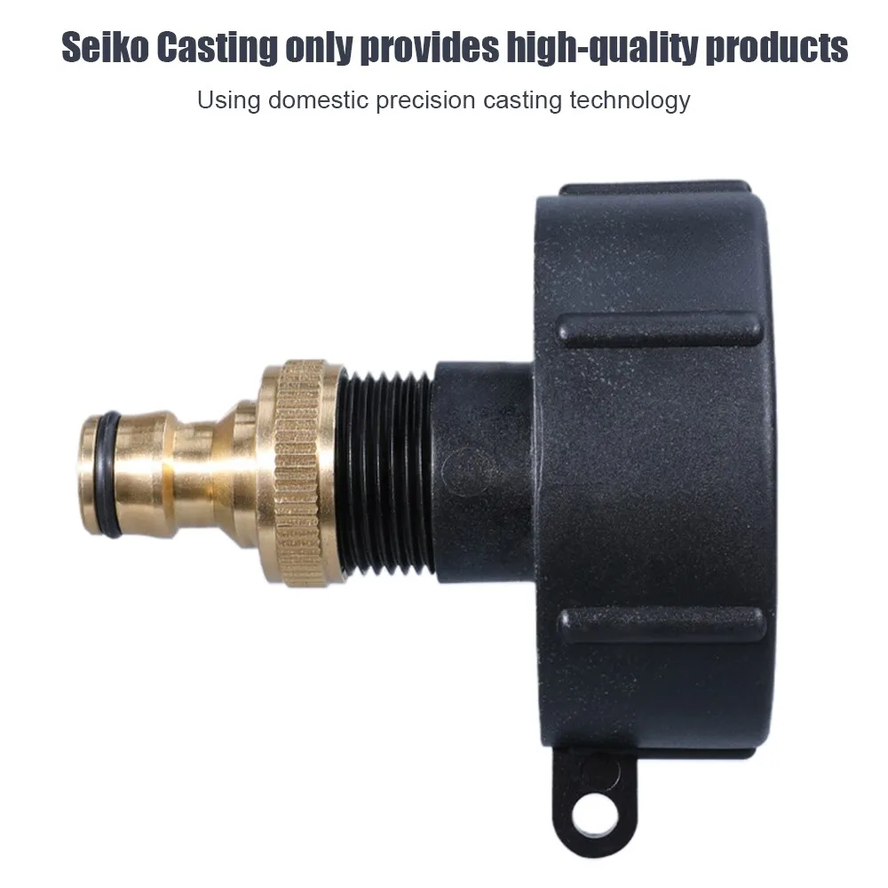 

IBC Hose Adapter Water Tank Fitting Coarse Thread Connector Replacement IBC Tote Adapter Garden Tap Ball Accessories
