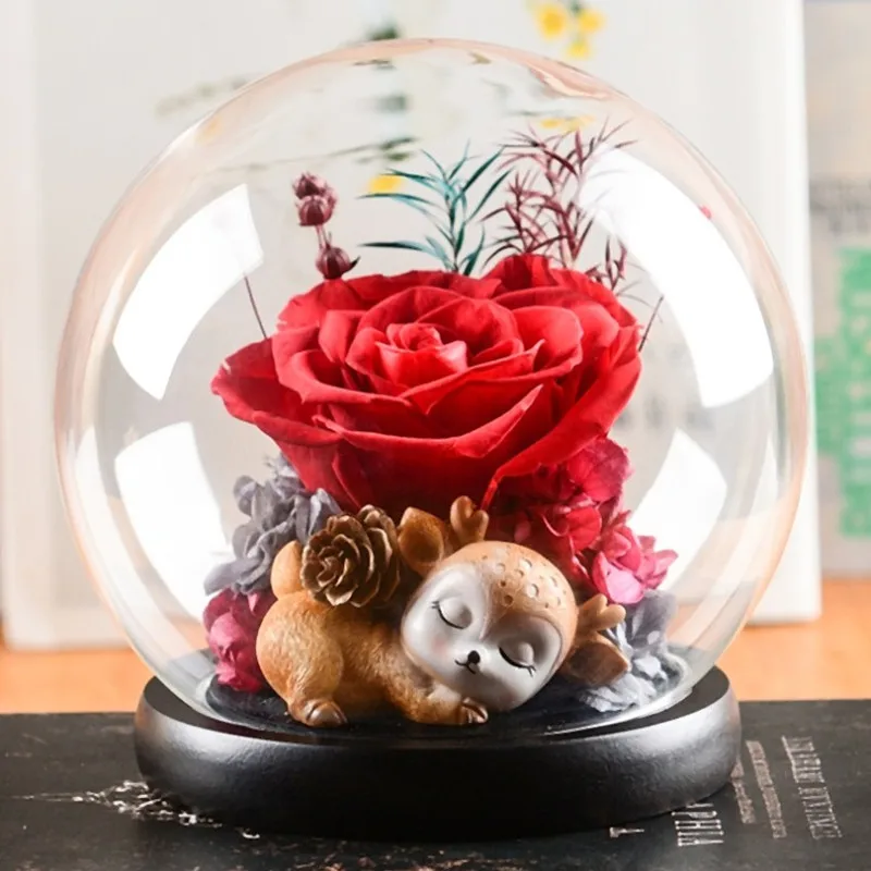 Ваза декоративная стеклянная диаметр компл./упак. = 15 см 18 Круглый купол