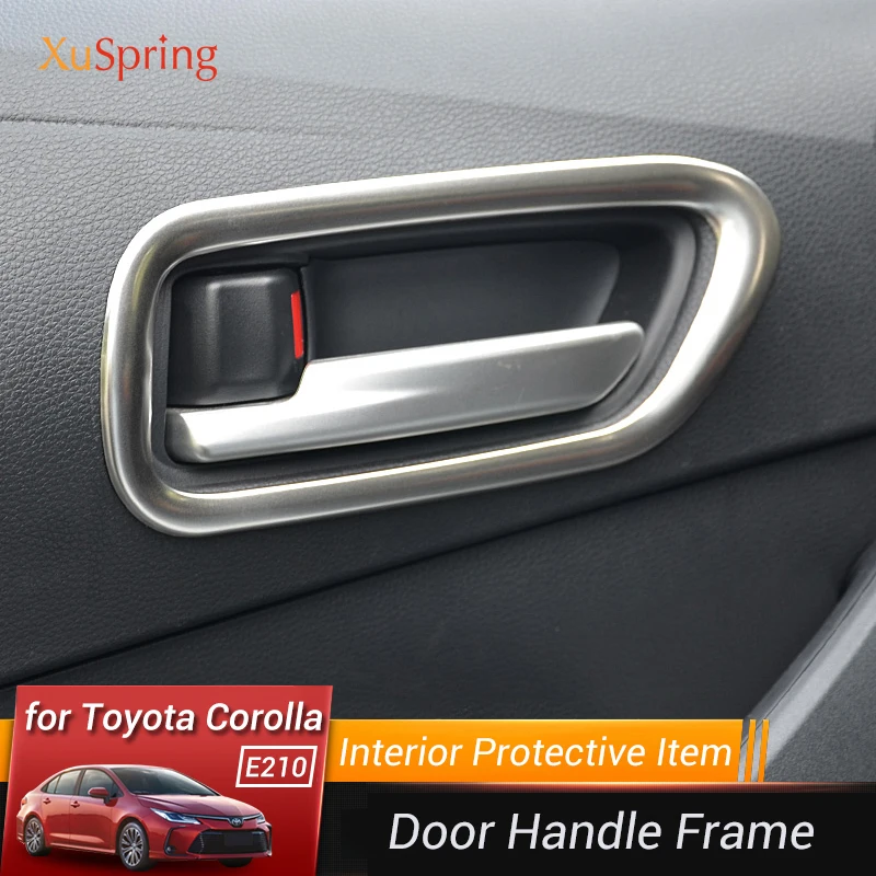 

Car Interior Door Handrail Frame Cover Trim Bezel Sticker Car-styling for Toyota Corolla 2019 2020 2021 2022 E210 12th
