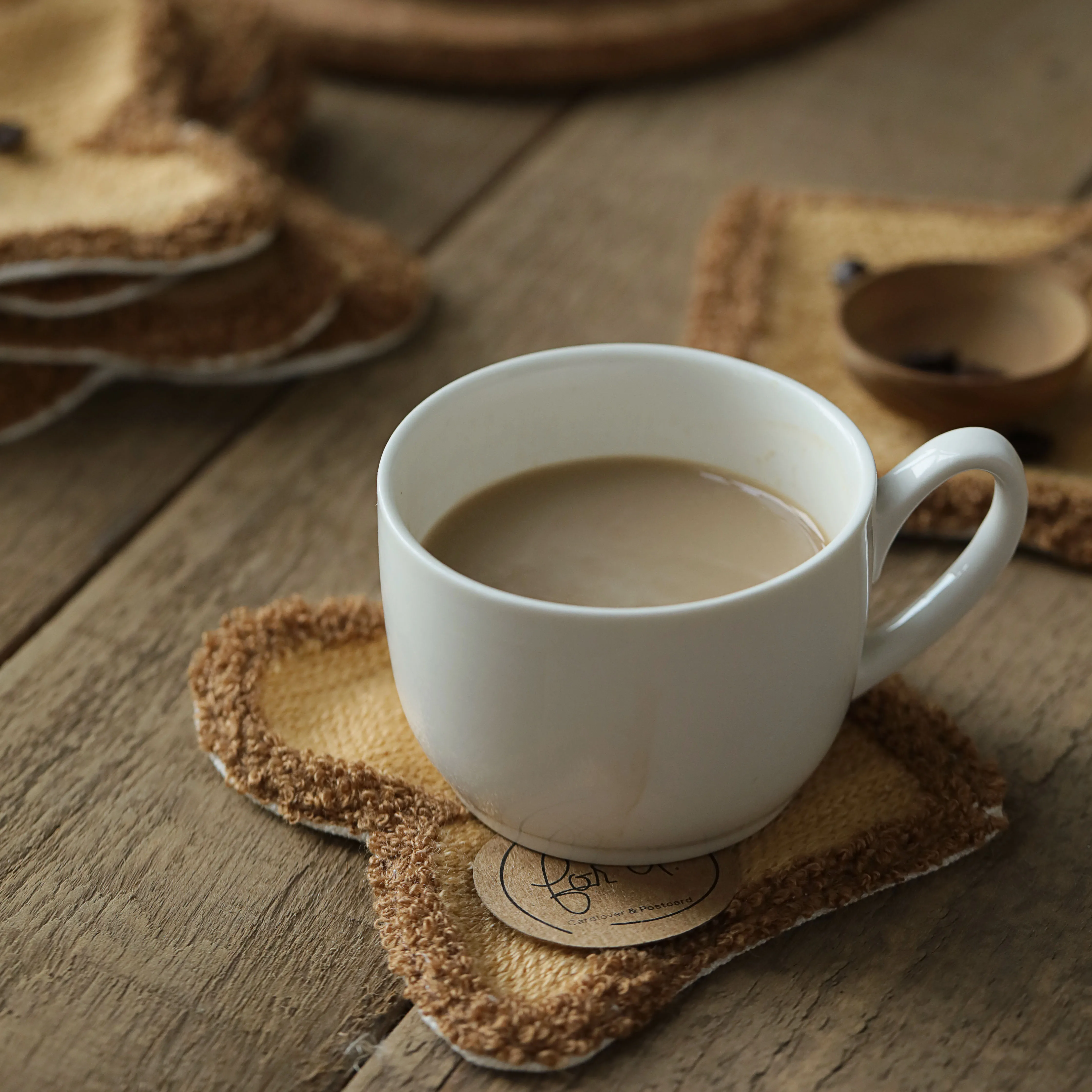 Корейские подставки под столовые приборы для напитков тканевый коврик кофейная