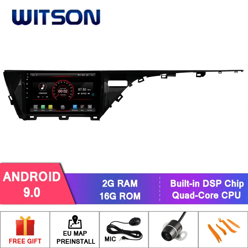 WITSON 10," FULL HD сенсорный экран Android 9,0 Восьмиядерный Автомобильный gps мультимедийный навигатор для TOYOTA Camry(высокий) автомобильный dvd-плеер