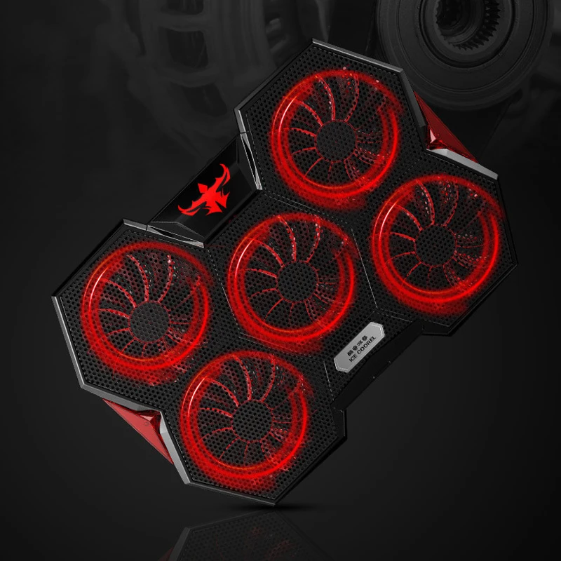 Кулер для ноутбуков 11-17 дюймов ноутбука Подставка Тетрадь охлаждающая подставка