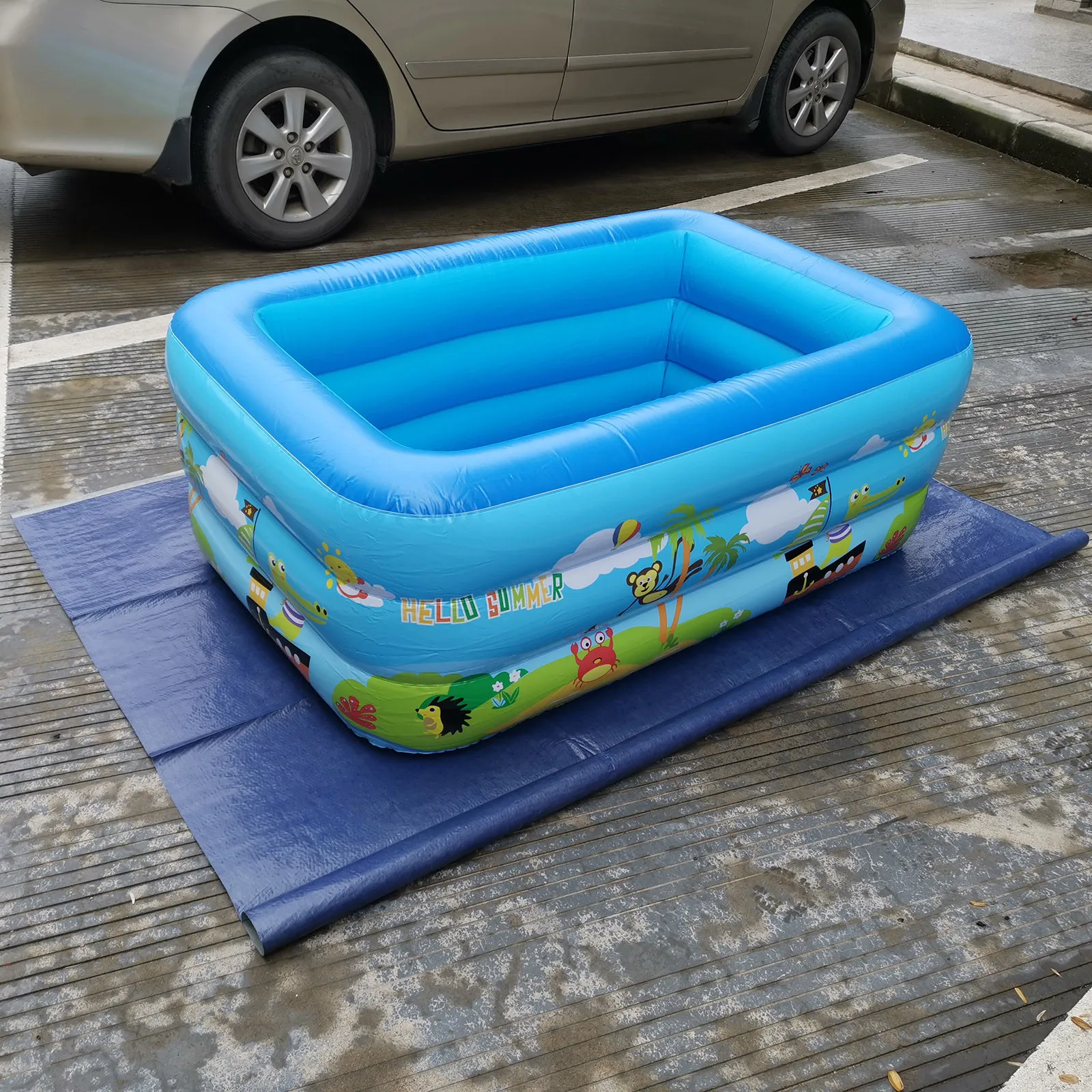 

Pool Accessories Rectangle Swimming Pool Cover For Garden Outdoor Paddling Family Pools Swimming Mattress zwembad accessoires