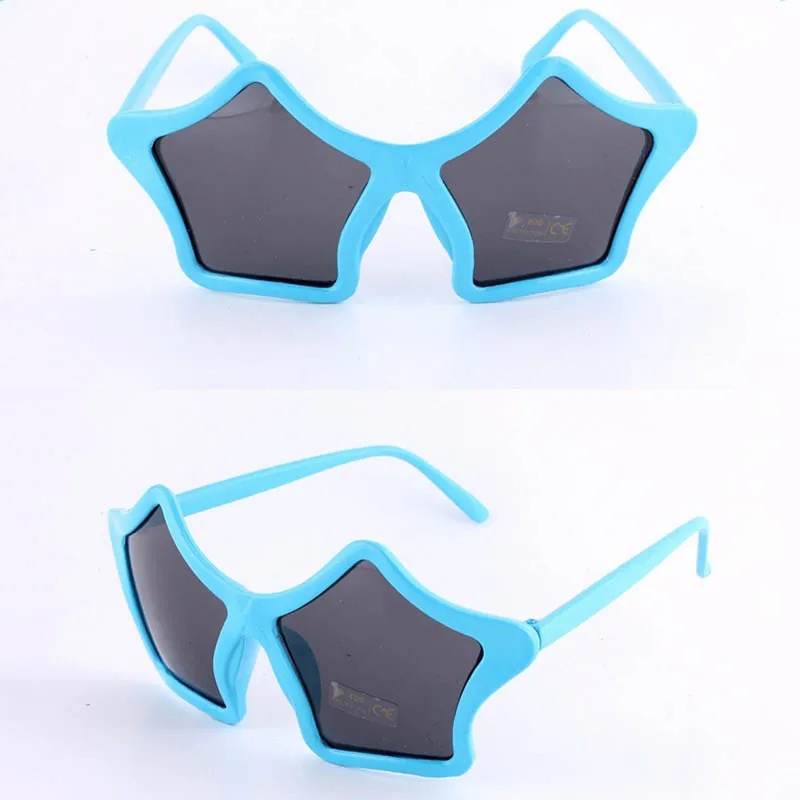 Синий Zyomy UV400 Gafas для мальчиков, детские солнцезащитные очки, аксессуары для вечеринок, для девочек, оправа звезды, Oculos de sol, пластиковые детские очки, брендовые дизайнерские - Цвет линз: Синий