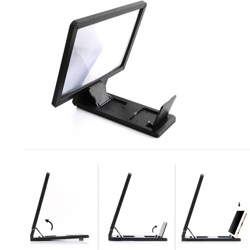 8 &quot/12&quot телефон экран усилитель 3D видео высокой четкости Лупа тянуть тип