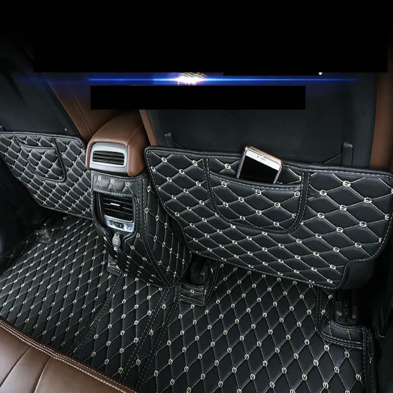 

Lsrtw2017 for Geely Boyue Atlas Car Seat Anti-kick Mat Fiber Leather Protective Interior Accessories 2016 2017 2018 2019 2020