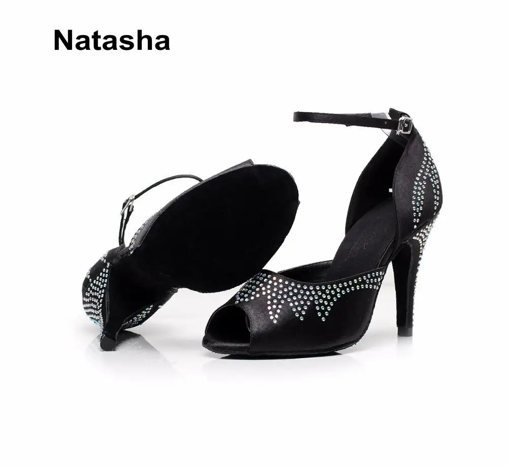 Атласные туфли для латиноамериканских танцев Natasha | Спорт и развлечения