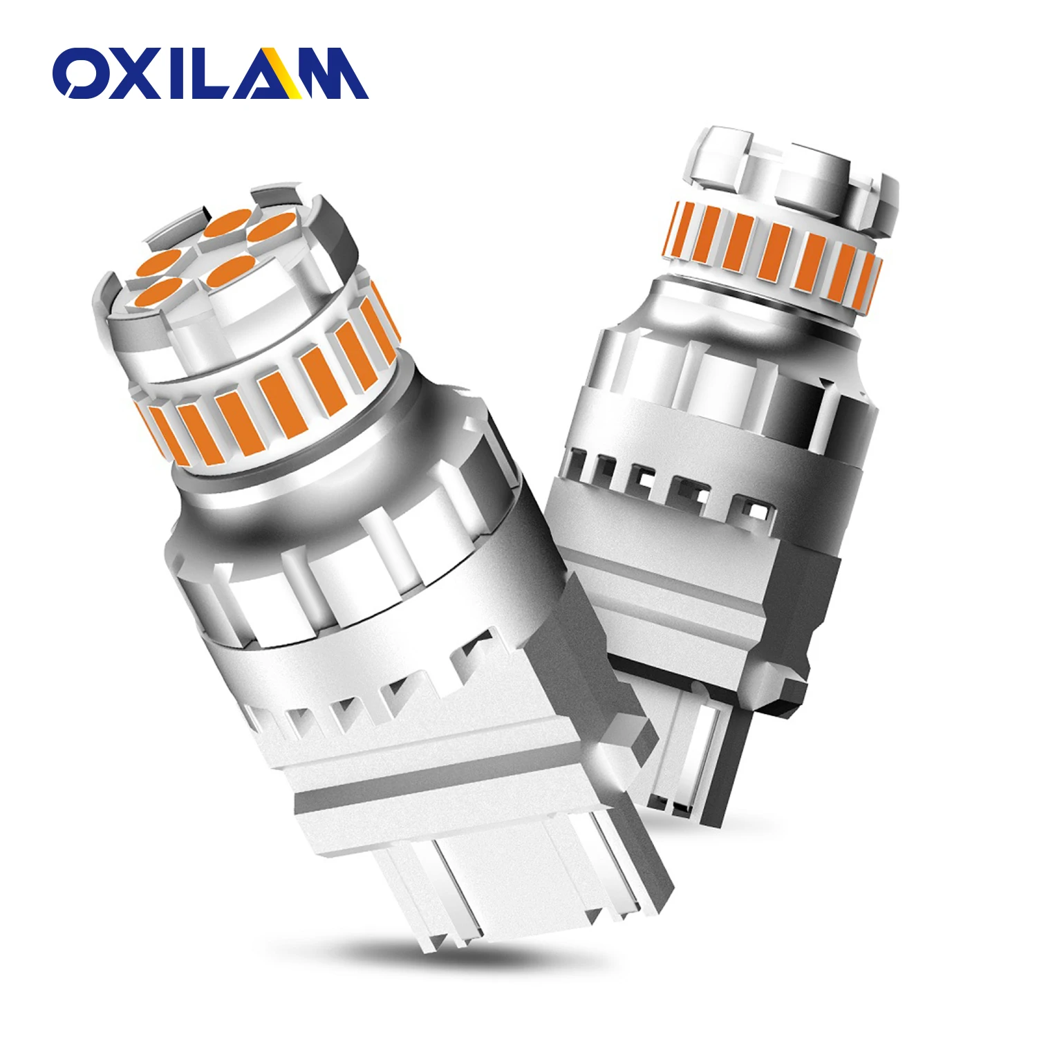 

OXILAM 2pcs 1200LM Car 3057 P27 7W LED Bulb 6500K White Red Yellow 3157 3156 T25 For Tail Backup Reverse Parking Light DRL 12V