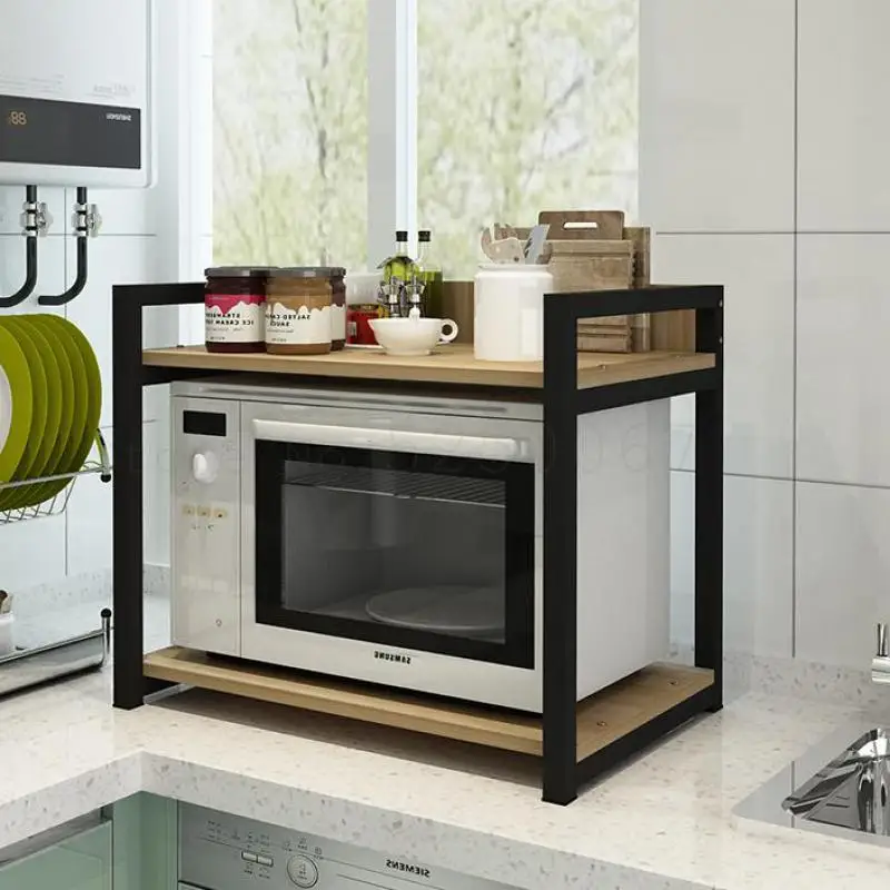 Полка для микроволновой печи Встроенная кухонная духовка на втором этаже