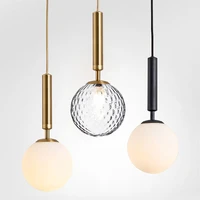 modern pendant lights indoor lighting home decoration globe glass pendant lamp living dinning room hanglamp luminaire fixture