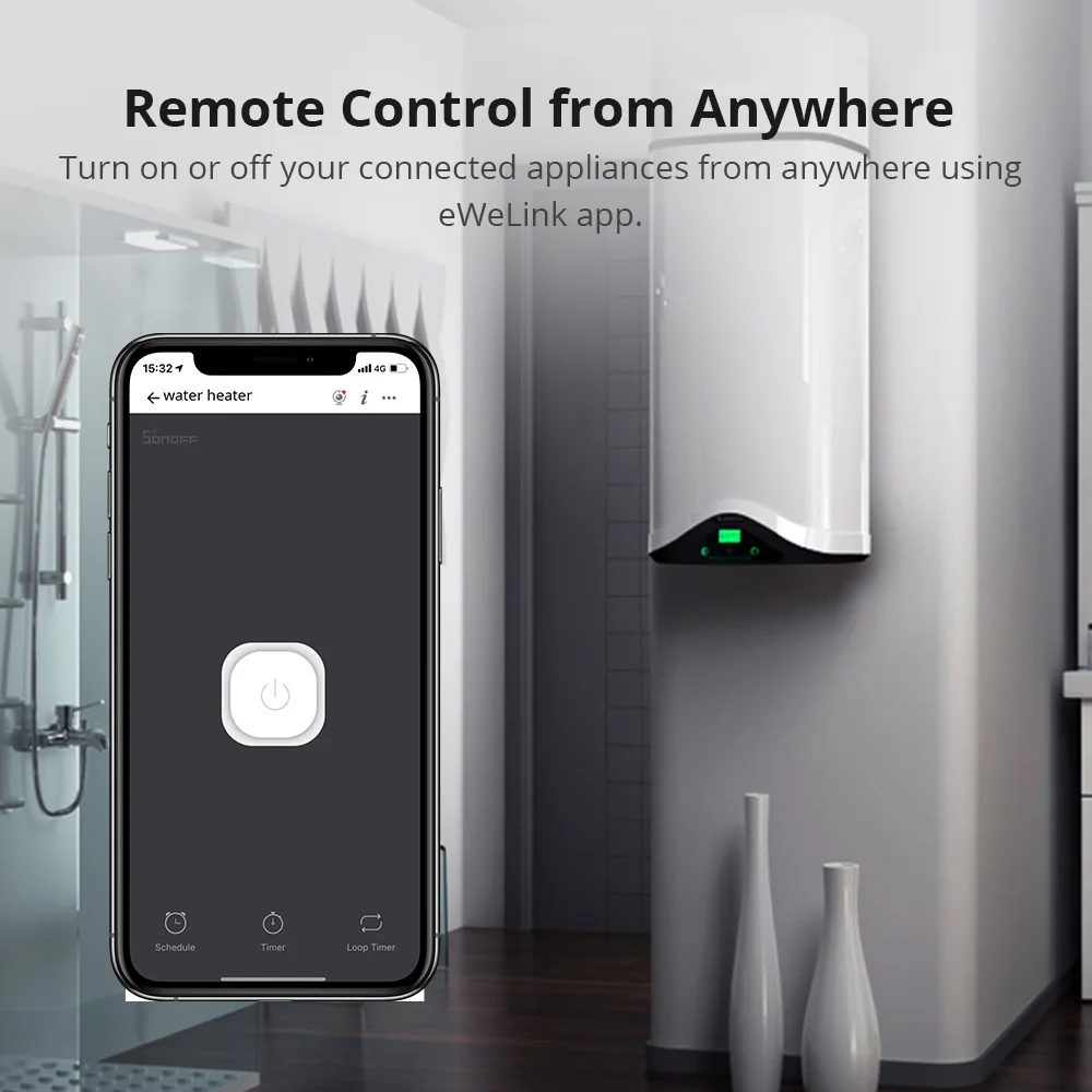Sonoff S26 R2 1-5PCS WiFi Socket EU DE/FR Wireless Smart Plug Remote Control Via eWeLink Voice via Alexa Google Home - купить по