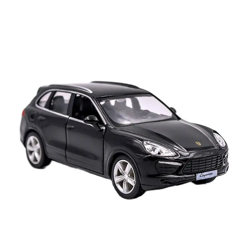 

Коллекционная игрушка из сплава для автомобиля Porsche Cayenne 1/36, декоративное сувенирное украшение для офиса и дома