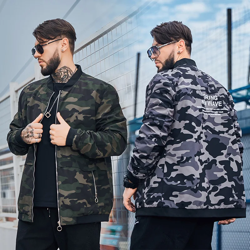 FAXIKA большой размер ярдов мужская одежда камуфляжная куртка Красивый tide