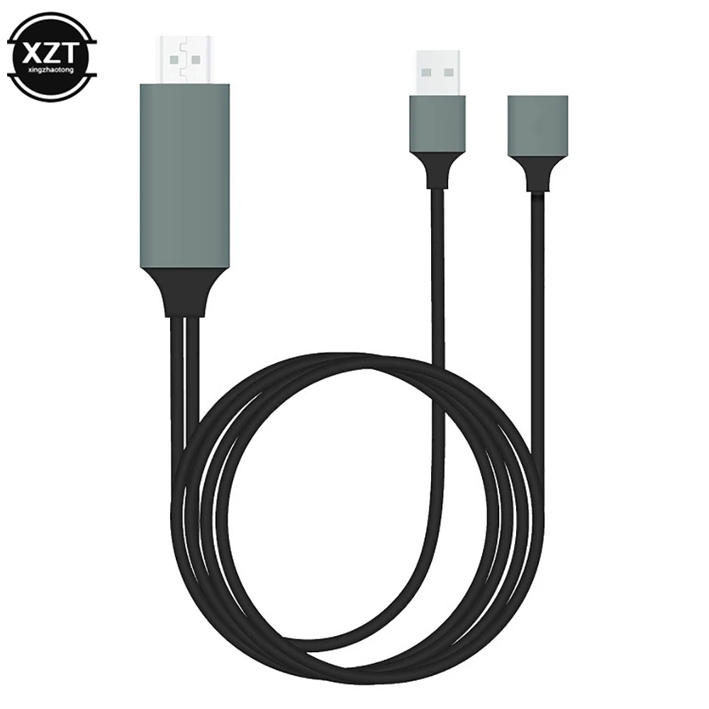 Переходник с USB Type-c на HDMI-совместимый адаптер три в одном зеркальный кабель AV HD TV