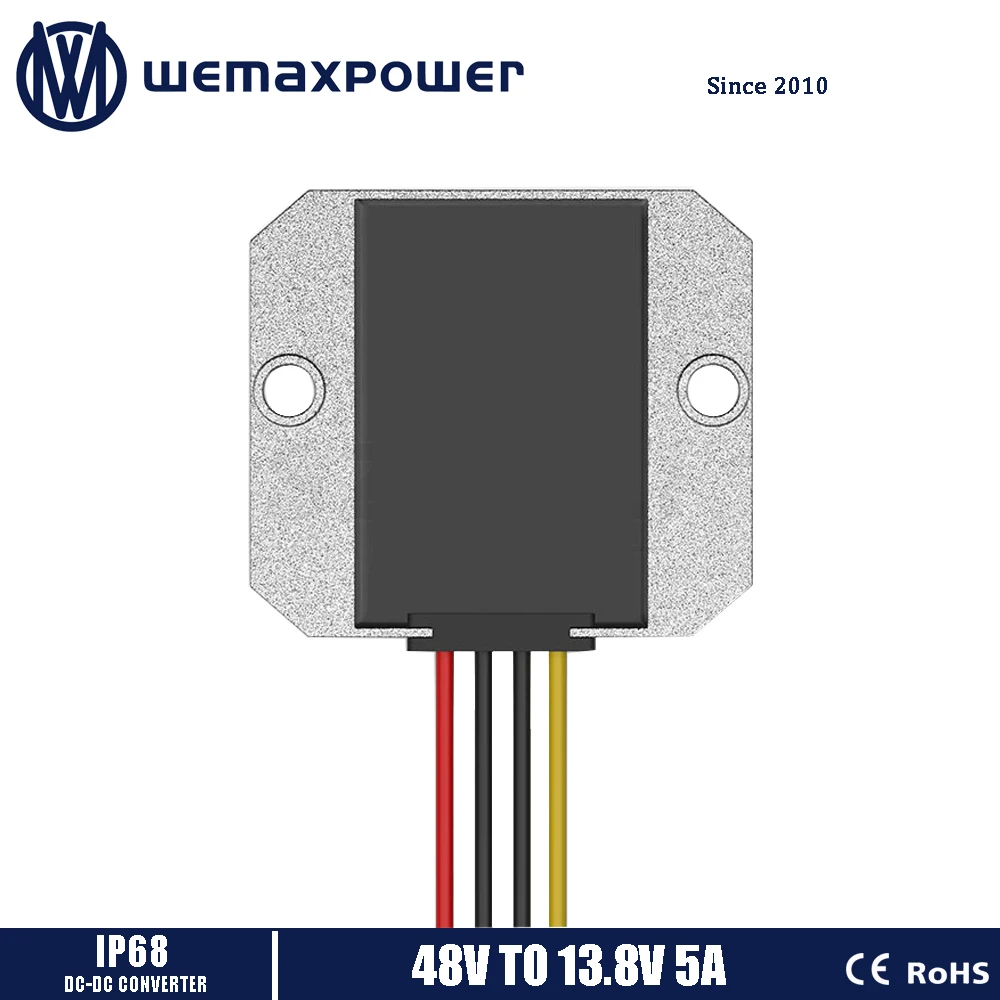 Автомобильный Регулируемый понижающий преобразователь напряжения с 48 В на 13 8 5 А