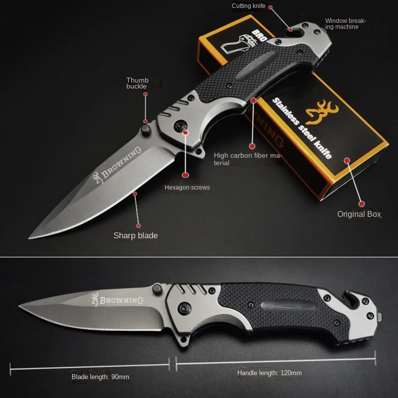 Военный нож для самообороны уличный высокопрочный портативный армейский