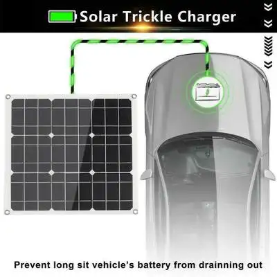 200W 18V Solar Panel Kit Power Bank Dual-USB With 60A Controller Folding Outdoor Mobile Battery Charger Supply | Электроника