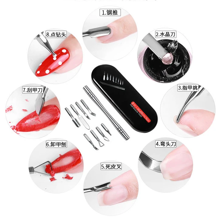 1box 8pcs tool head Nail Drill Bit Set Carbide Milling cutter for Manicure File Pedicure Care | Красота и здоровье