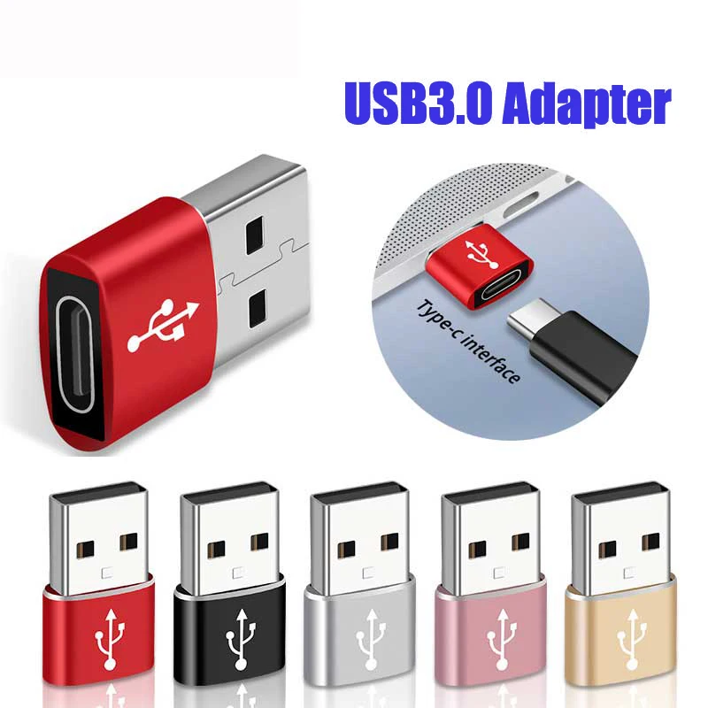 Переходник для передачи данных с USB 3 0 на Type C цвета в ассортименте|Переходники и