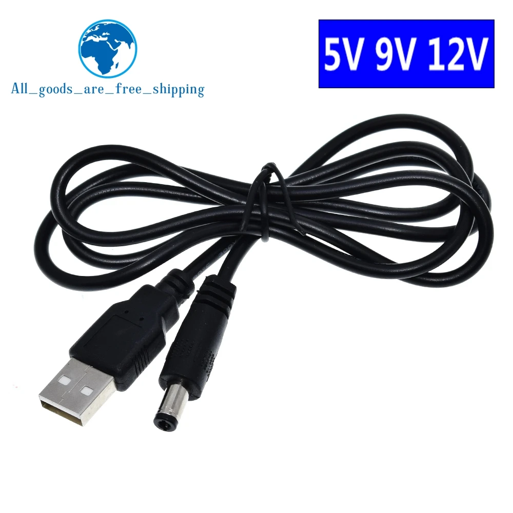 Usb кабель TZT с повышением мощности 5 в постоянного тока 9 В/12 В Кабель адаптер для