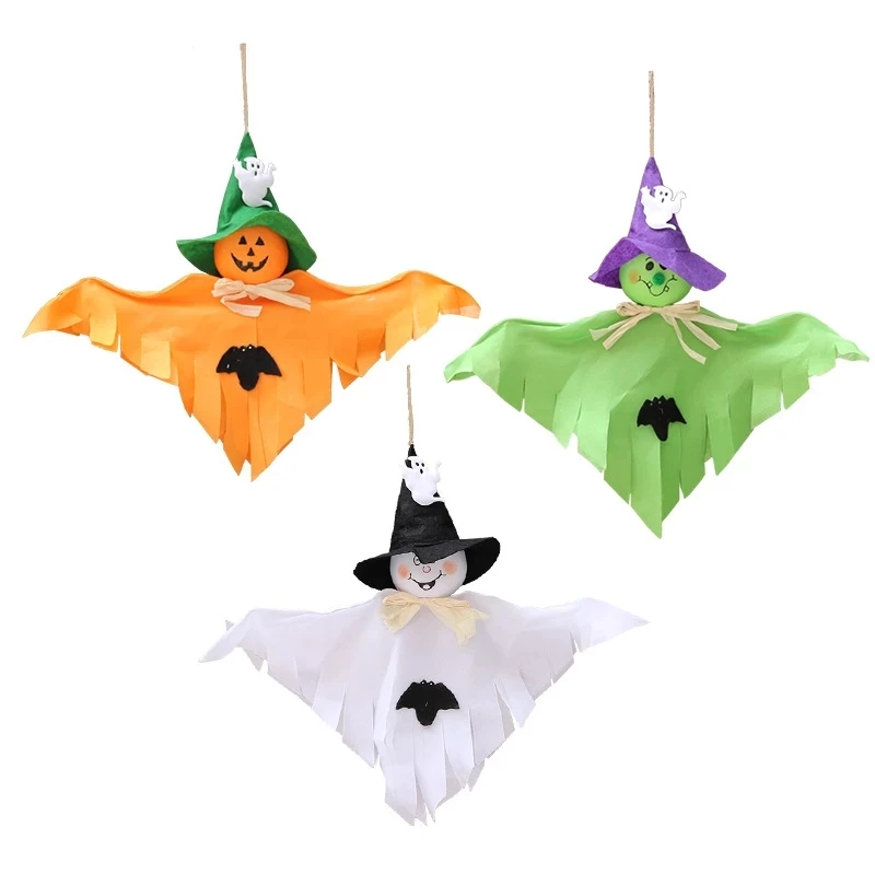 

1pcs Halloween Ghost Hanging Decoration Indoor Outdoor Specter Party Ornament Utility Pendant Props Halloween Event Party Decor