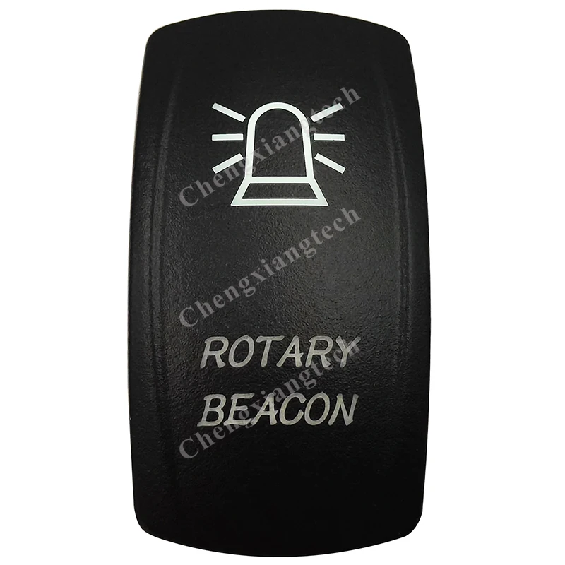 

DC12V 24V Marine Grade ROTARY BEACON Rocker Switch White Led lamp 3 Pin ON/OFF SPST Waterproof Car Boat Rocker Toggle Switch