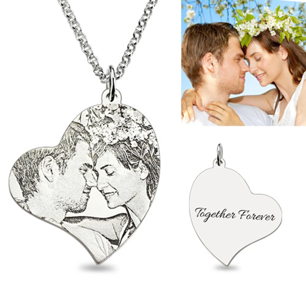 

Uonney Wholesale Personalized Jewelry Heart Choker Best Gift The Latest Heart-Shaped Necklace Unique Design Necklace For Fathers