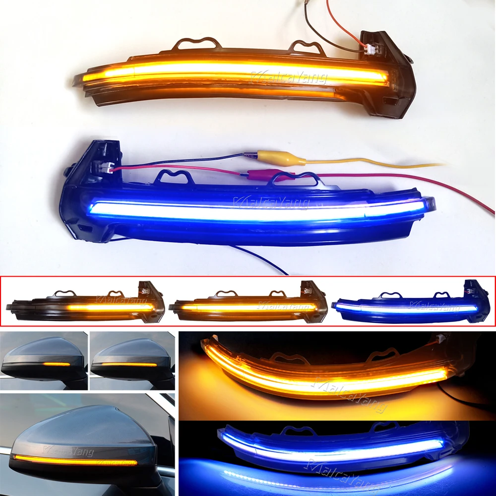 

2pcs For Audi A4 S4 RS4 B9 2016-2019 A5 S5 RS5 Dynamic LED Turn Signal Light Side Wing Mirror Indicator