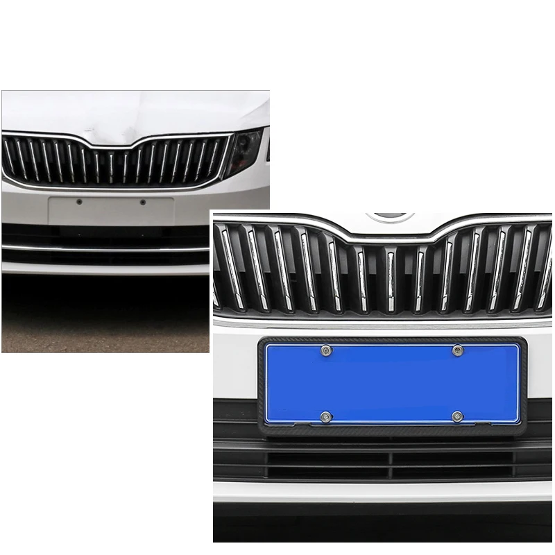 

Lsrtw2017 Carbon Fiber Abs Car License Frame for Skoda Octavia a7 Superb 2016 2017 2018 2019 2020 Interior Mouldings Accessories