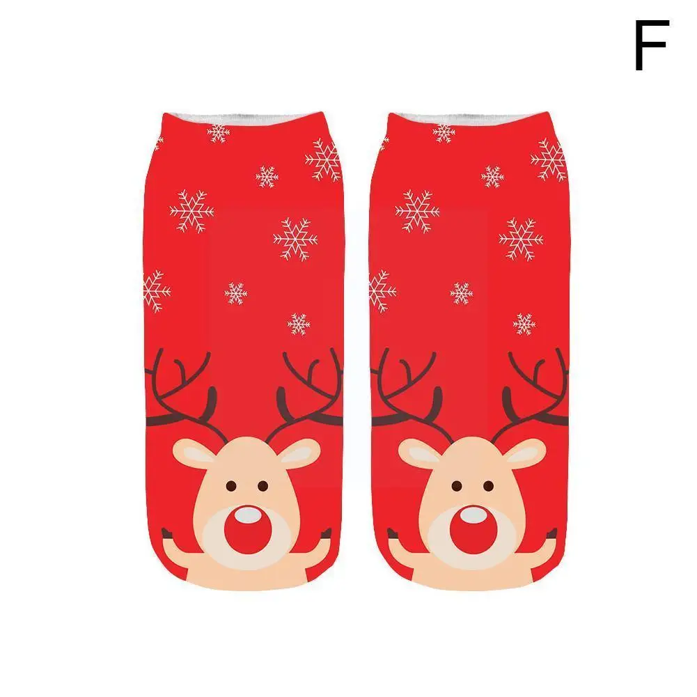 

1 пара, зимние хлопковые прямые рождественские носки, 2021