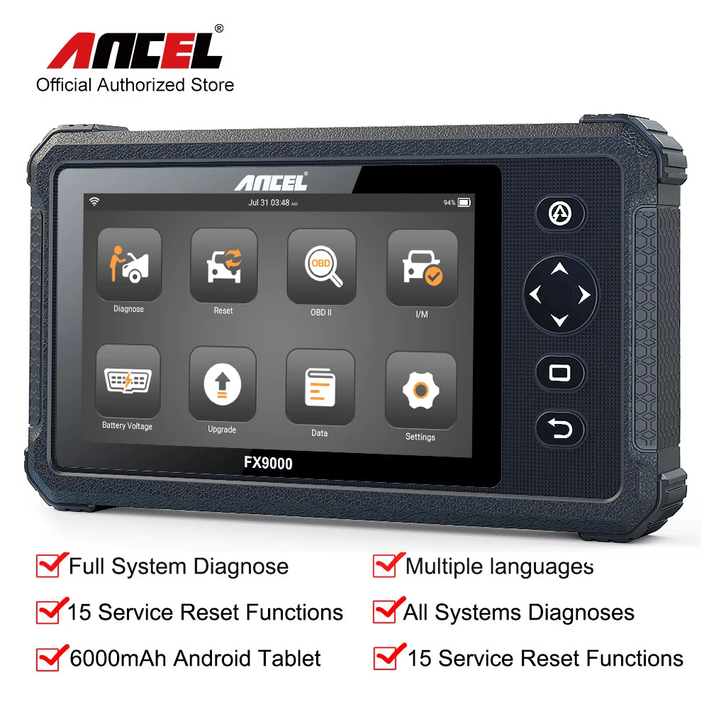 Диагностический сканер Ancel FX9000 OBD2 профессиональный прибор для сброса OBD 2 подушки